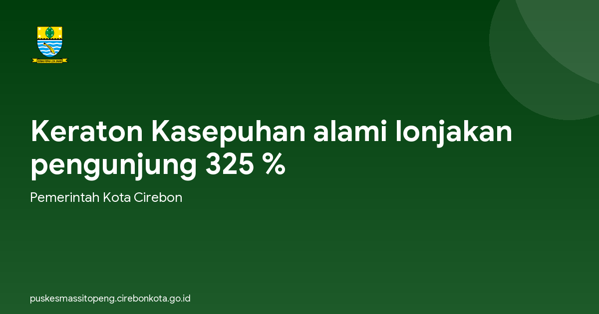 Keraton Kasepuhan alami lonjakan pengunjung 325 %