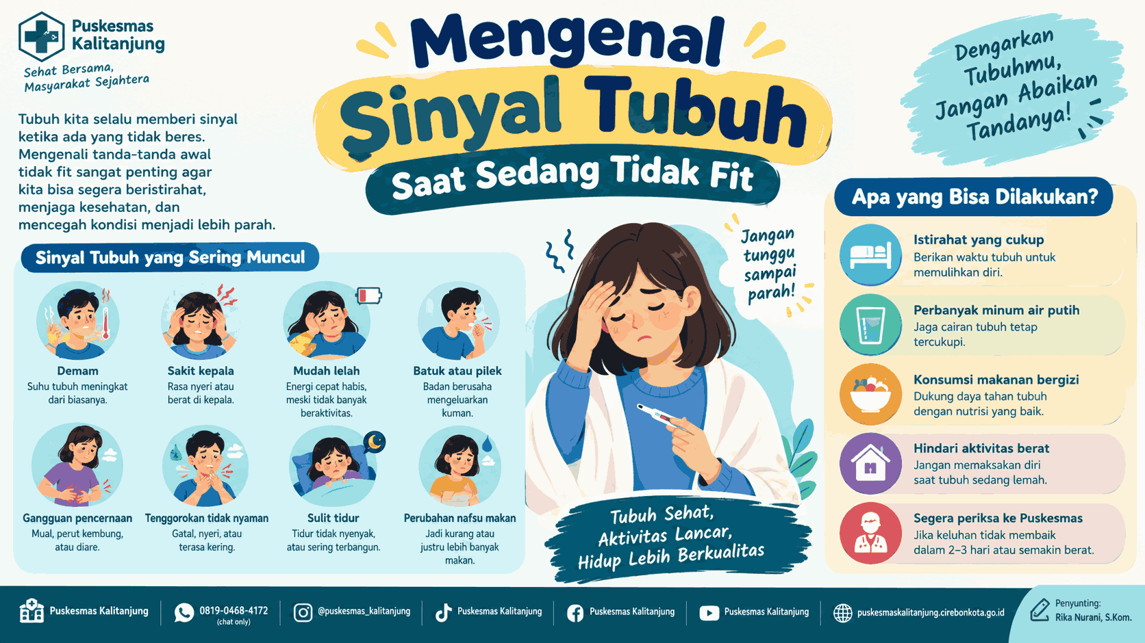 Mengenal Sinyal Tubuh Saat Sedang Tidak Fit