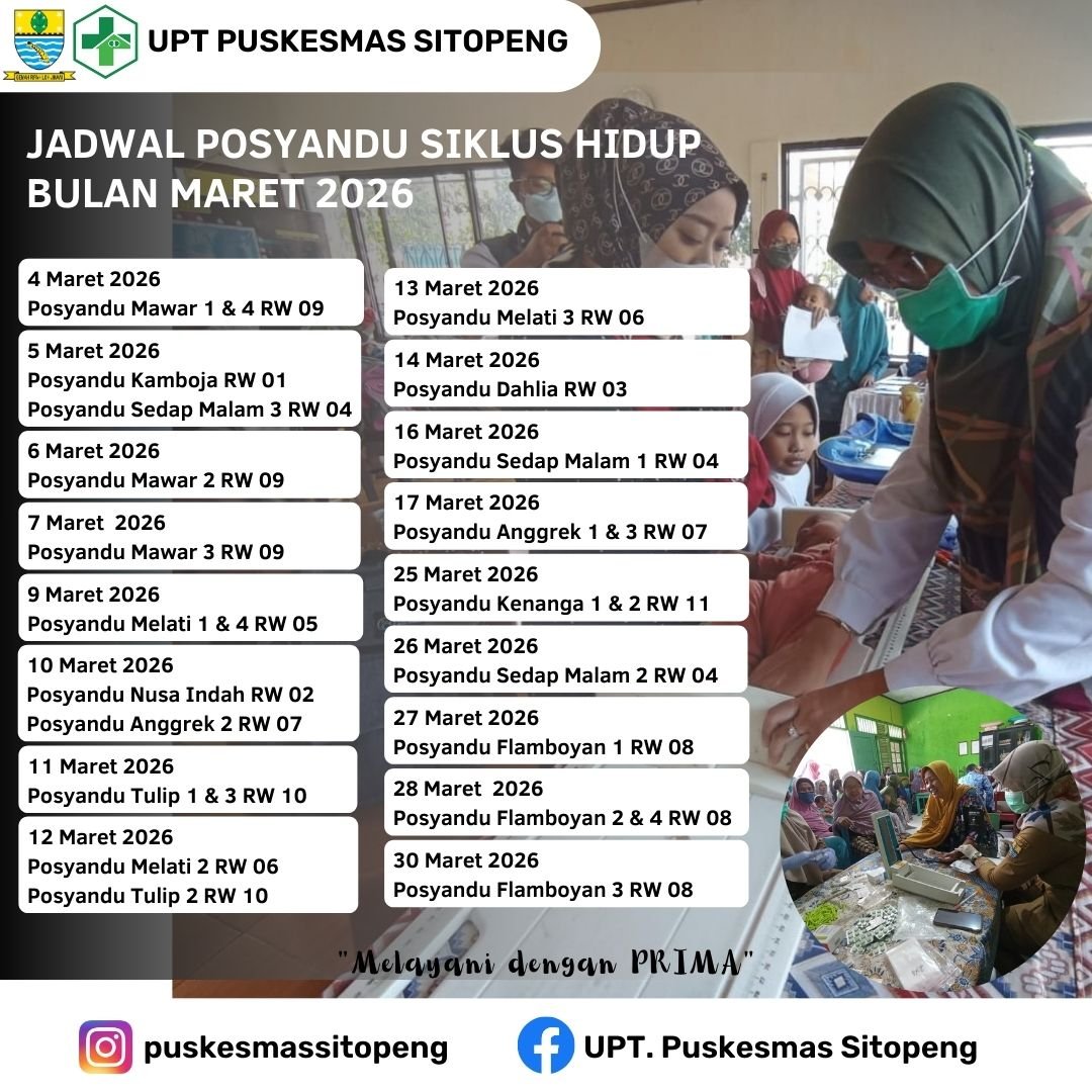 JADWAL PSOYANDU BULAN MARET