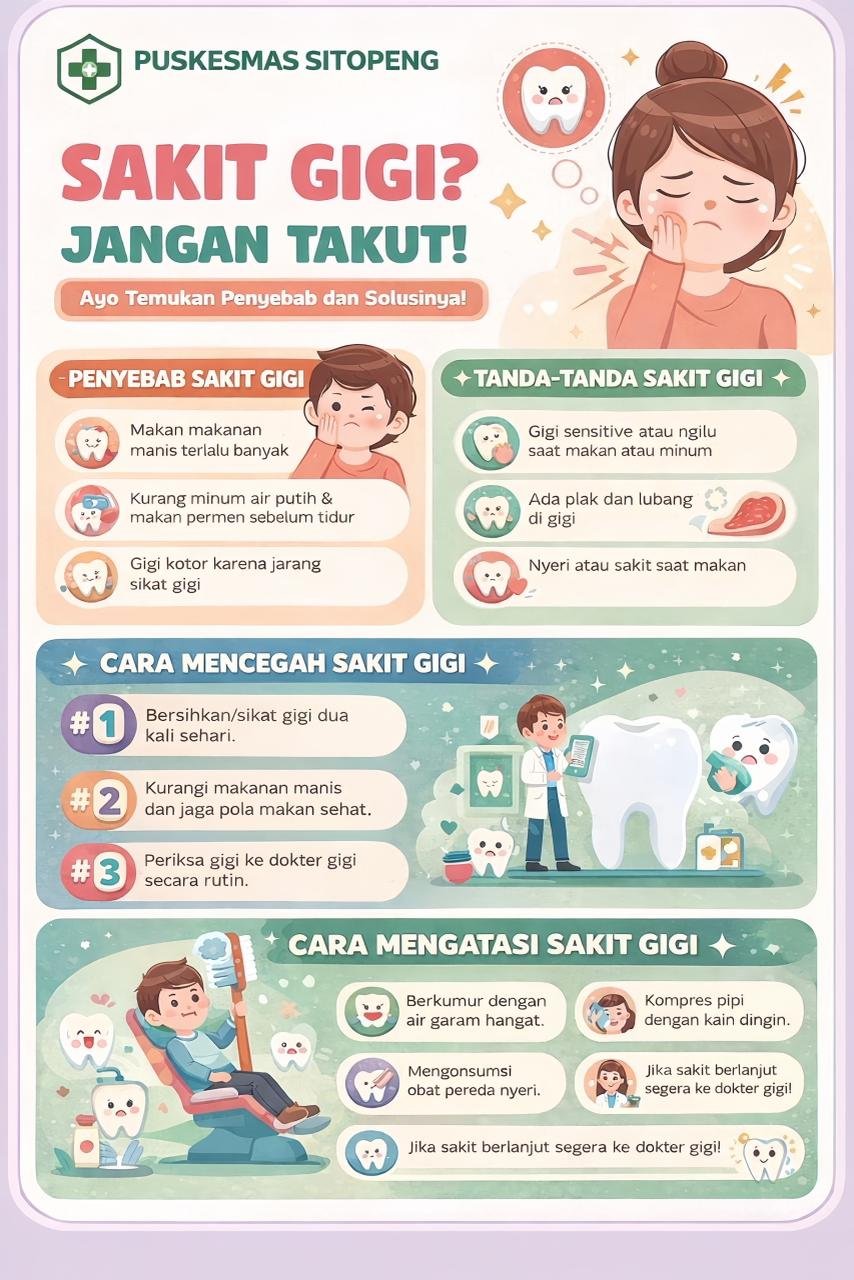 JANGAN SEPELEKAN SAKIT GIGI