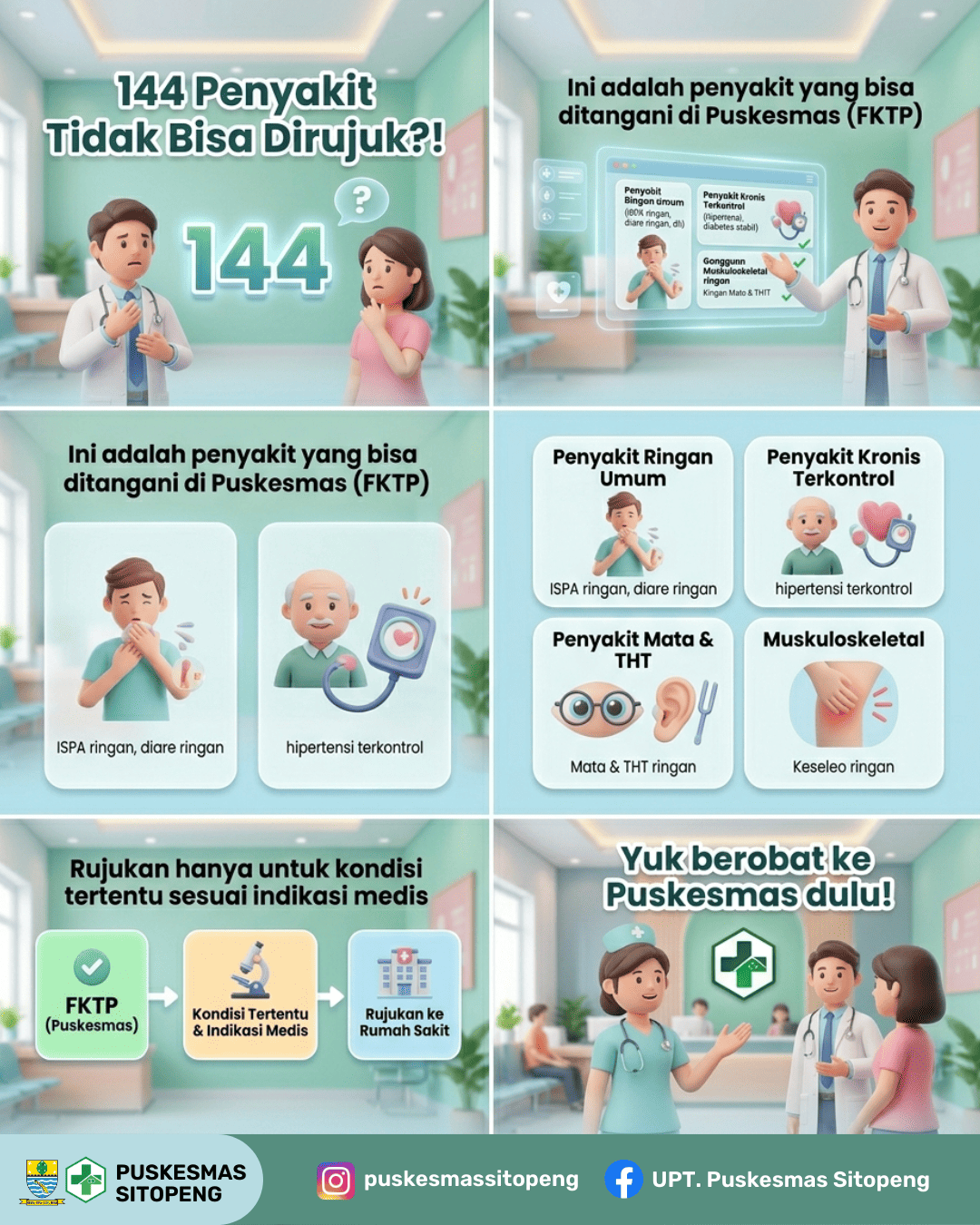 144 Penyakit Tidak Bisa Dirujuk Ke Rumah Sakit