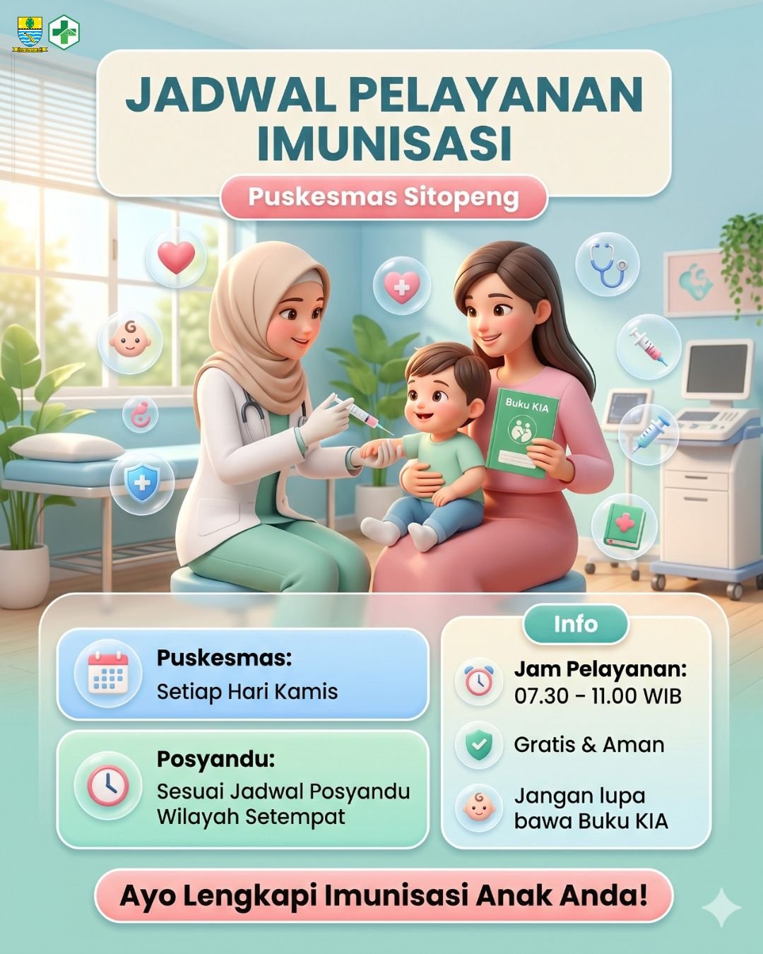 Jadwal Pelayanan Imunisasi
