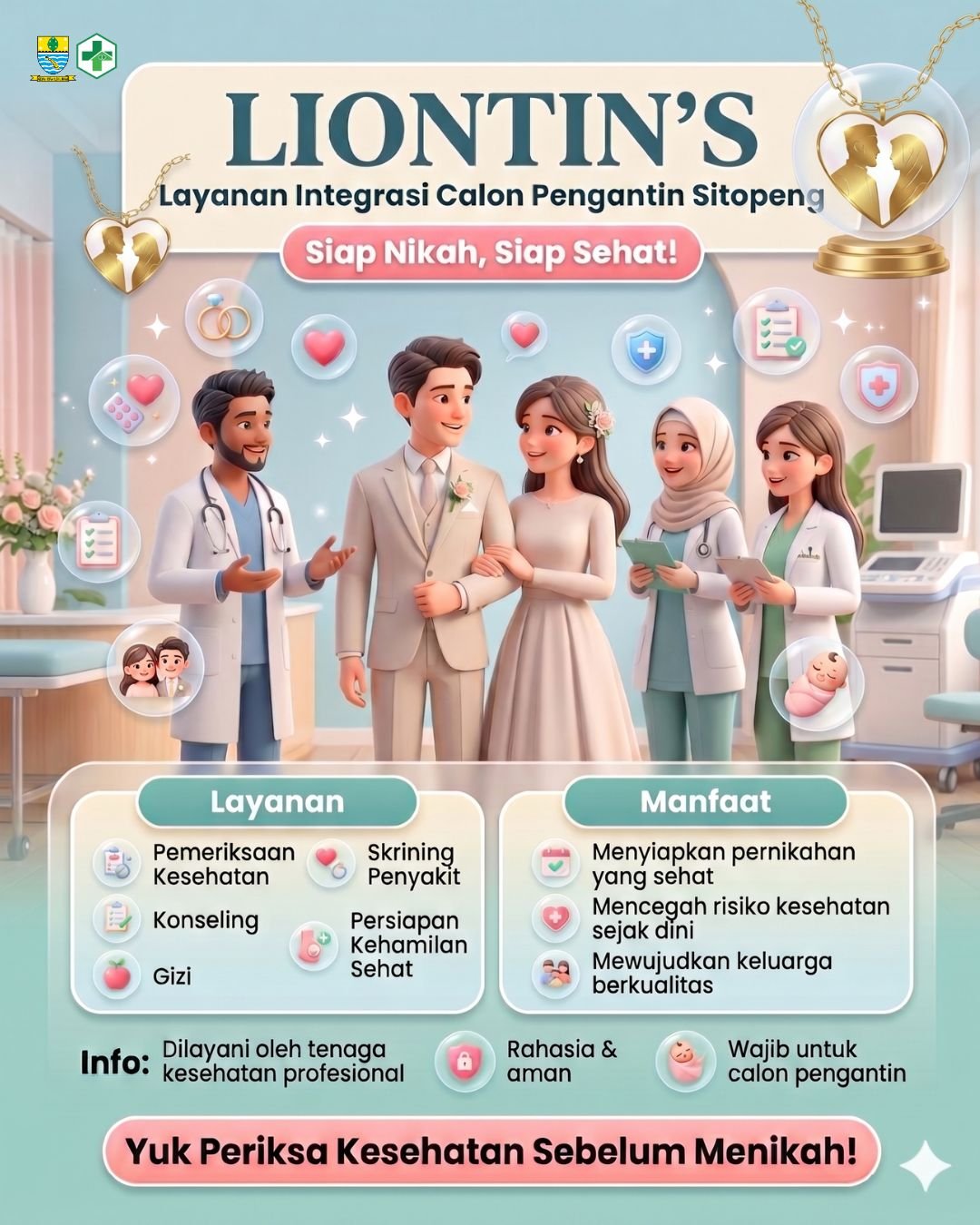 Layanan Integrasi Calon Pengantin Sitopeng LIONTINS