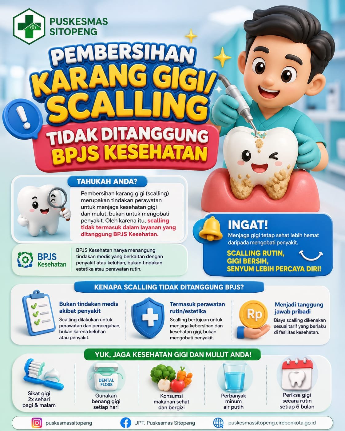 Scaling gigi kok tidak ditanggung BPJS