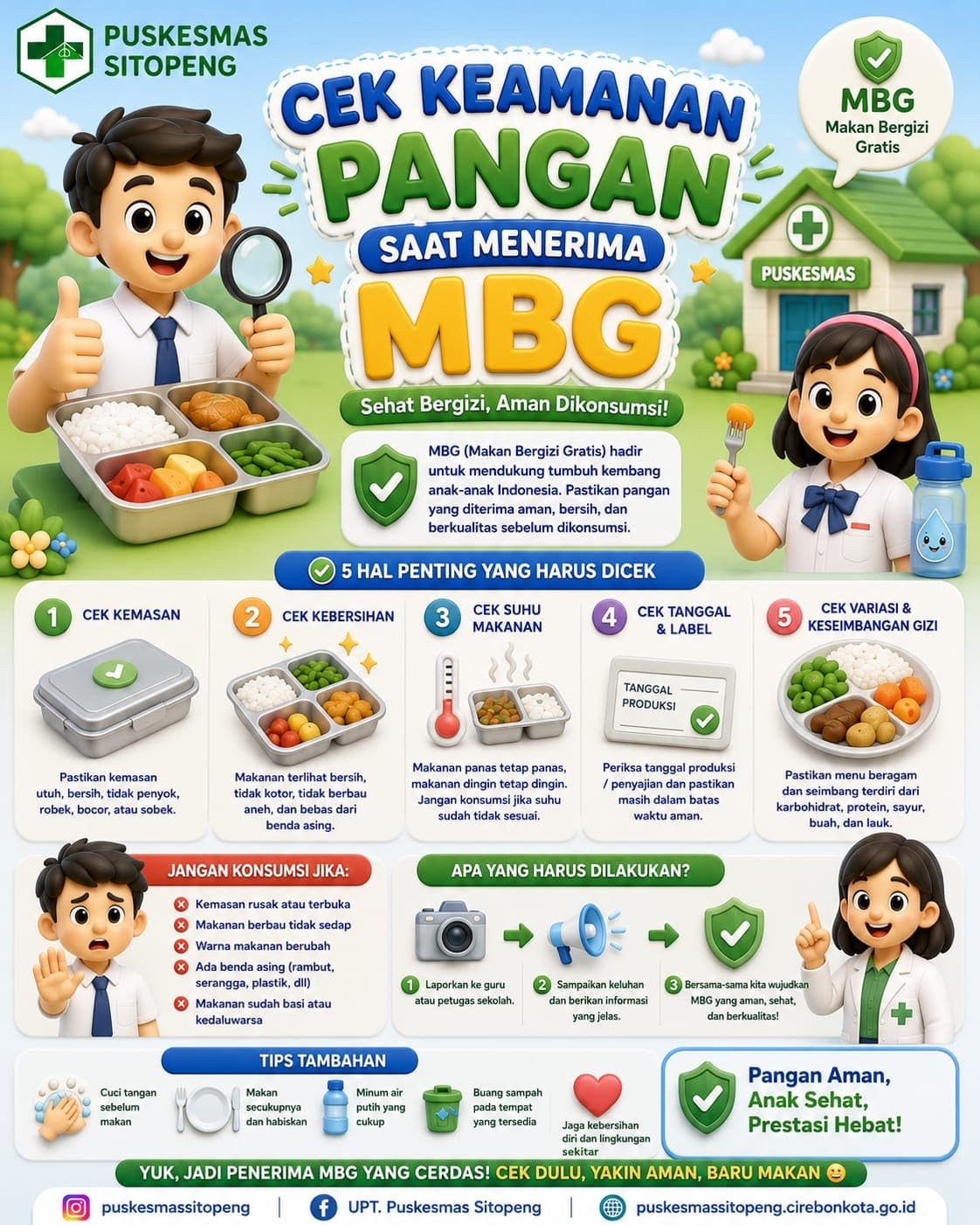 Sudah terima MBG.... Yuk, cek keamanan pangannya dulu