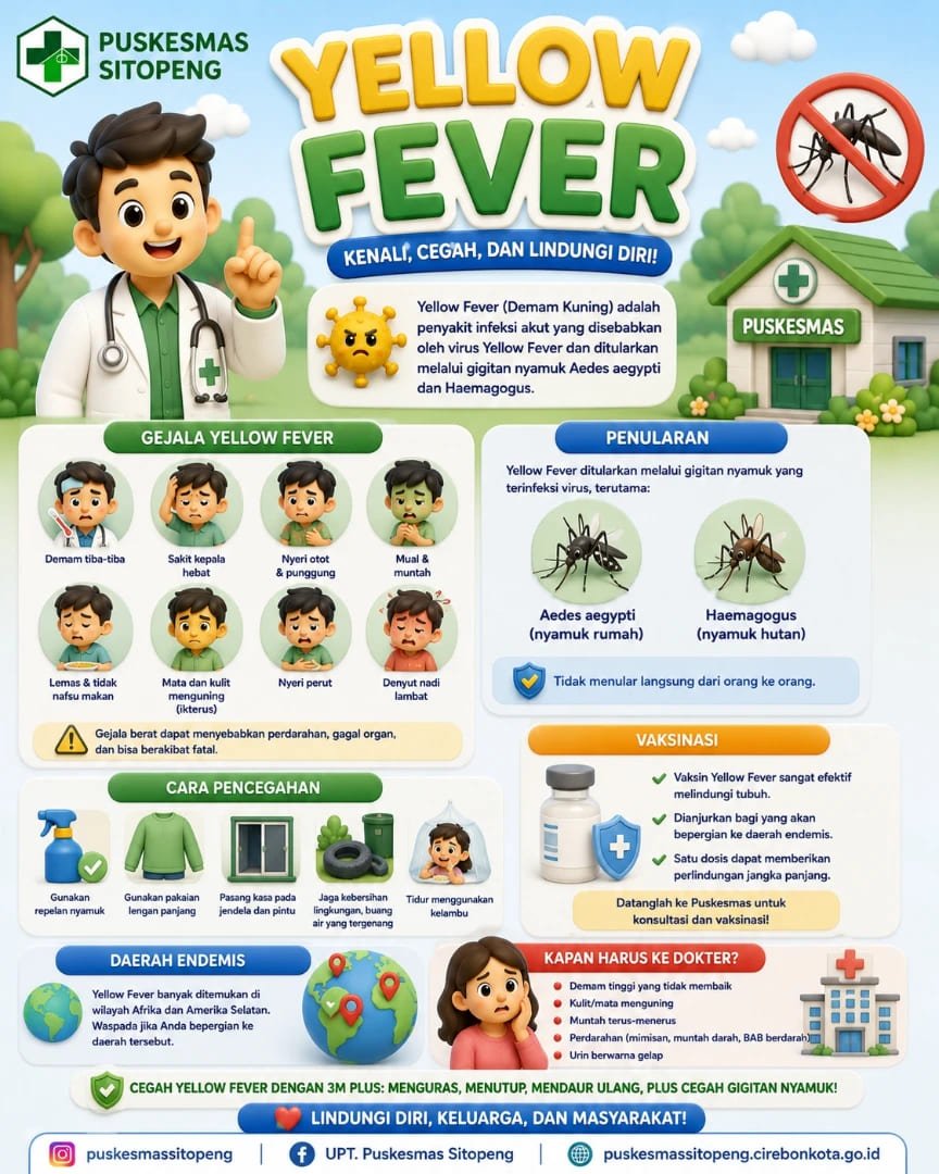 Kenali Yellow Fever (Demam Kuning), Cegah Sebelum Terlambat!